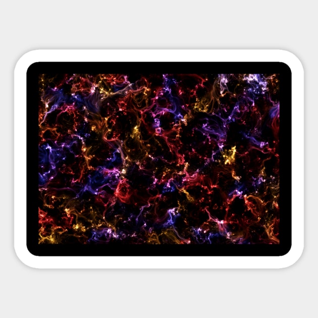 Primary Color Nebula Sticker by Nerdiant